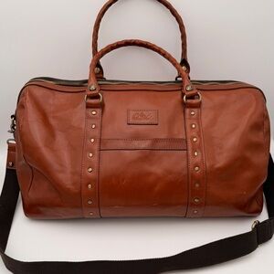 Patricia Nash Milano Leather Weekender Travel Bag